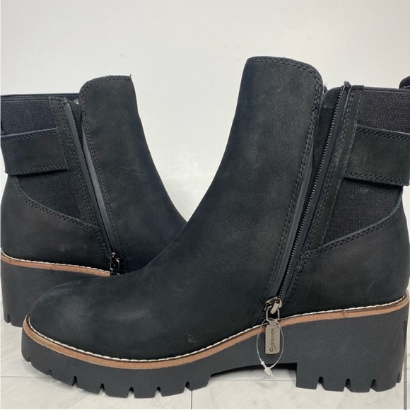 Blondo Dahlia Black Nubuck Buckle Boot 9M - Picture 5 of 9